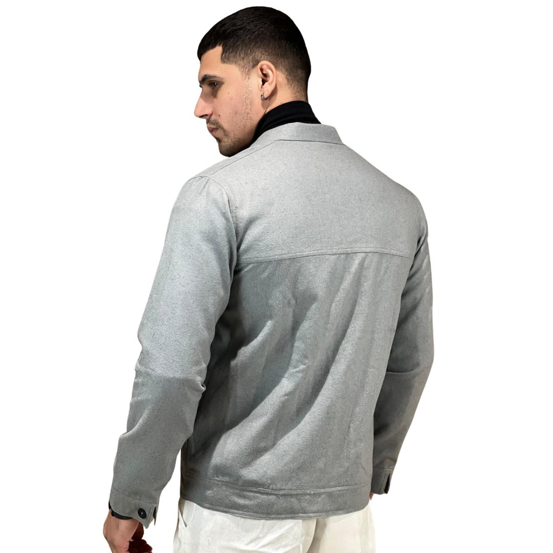 Light gray woolen Jacket